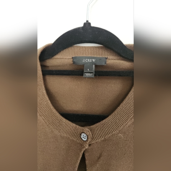J.Crew Moss Green Women's Cardigan Sweater Sz L - Picture 2 of 6